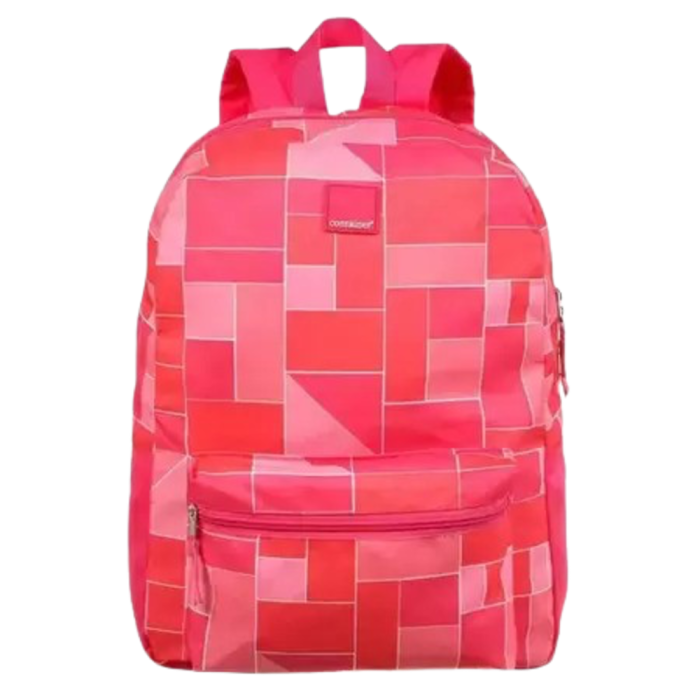 Mochila De Costas Rosa Geométrica - Dermiwil