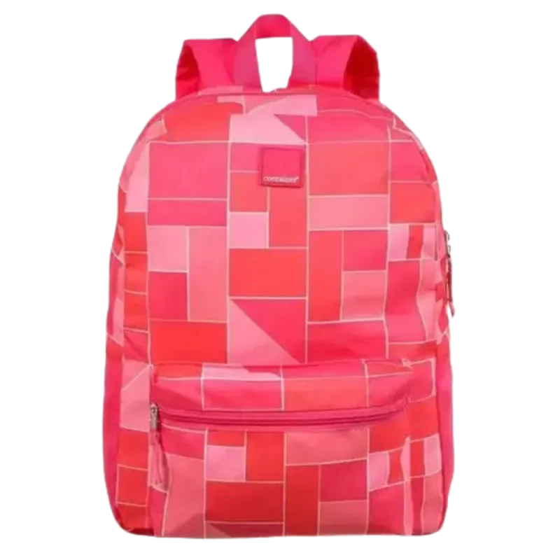 Mochila De Costas Rosa Geométrica - Dermiwil