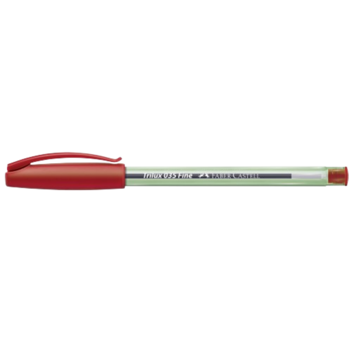 Caneta Esferográfica Trilux 035 Fine Vermelha - Faber Castell - Image 2