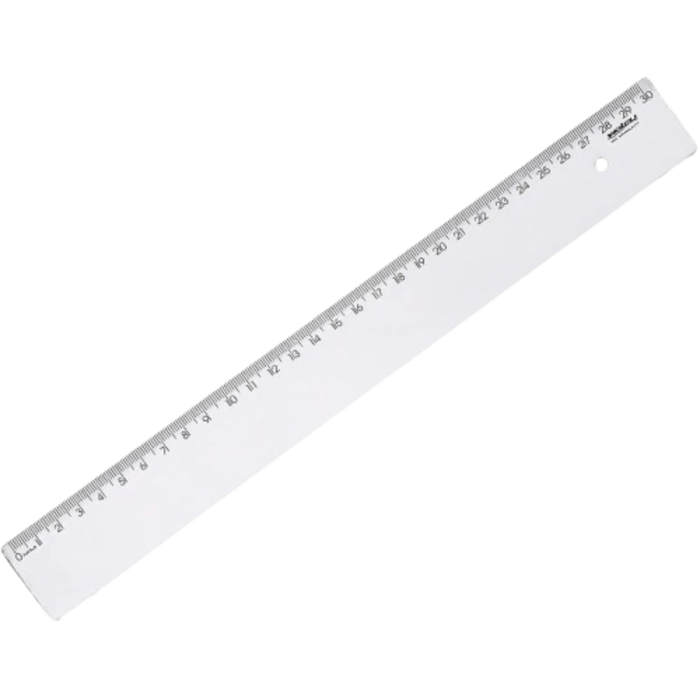Régua Plástica 30cm New Line Cristal – Waleu