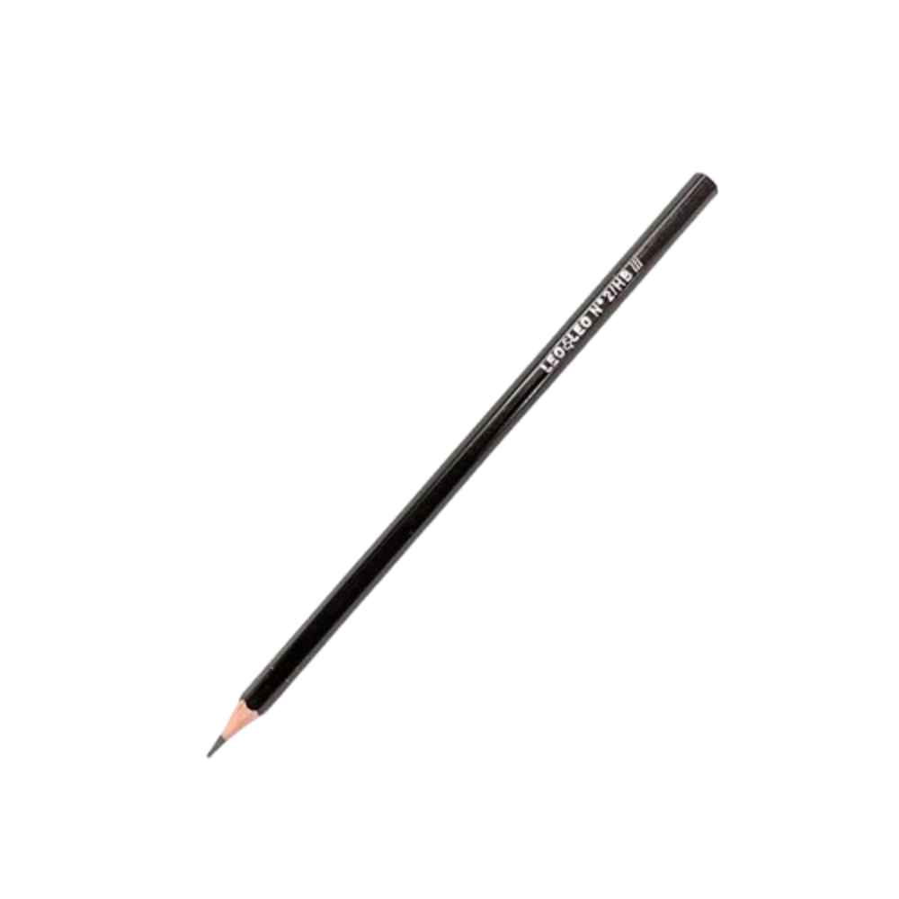 LAPIS GRAFITE HB RESINA PRETO REDONDO * LEOELEO