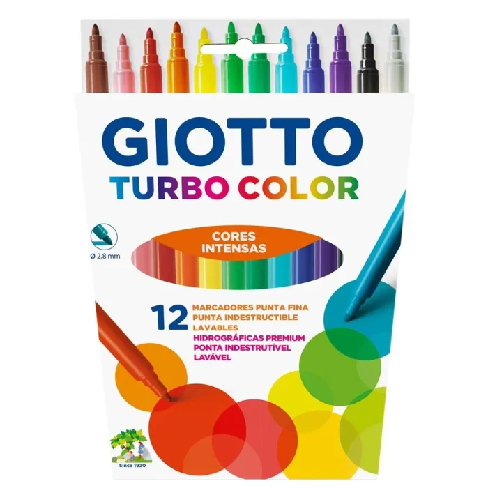 Caneta Hidrográfica 12 Cores - Giotto