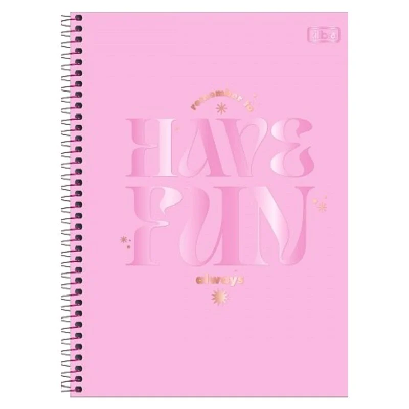 Caderno - CD UNIV LOVE PINK - 80 fls