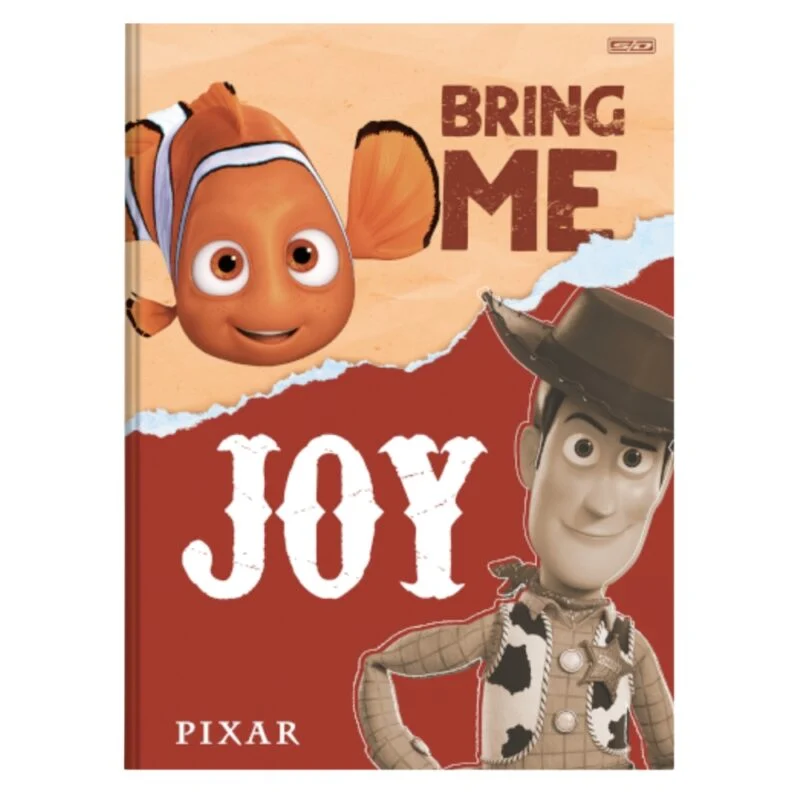 Caderno Brochura 80Fls Capa Dura - Pixar - Sao Domingos