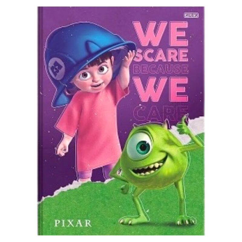 Caderno Brochura 80Fls Capa Dura - Monstros S.A. - Pixar – São Domingos