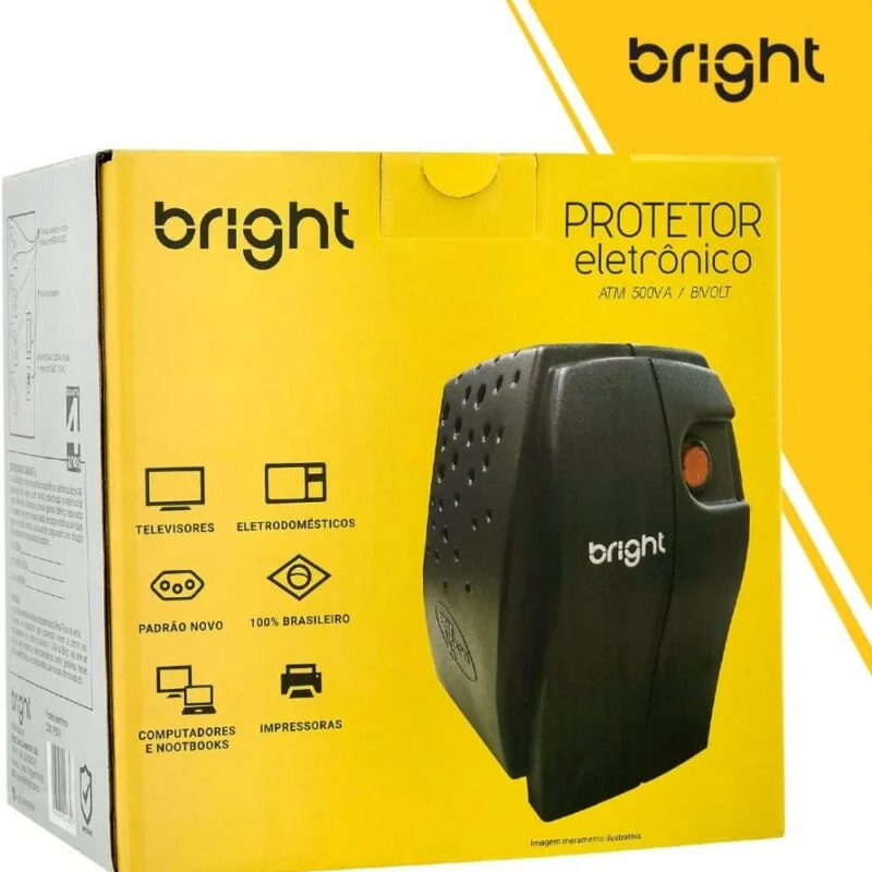 Protetor Eletronico 500VA Bivolt 115V + Bright