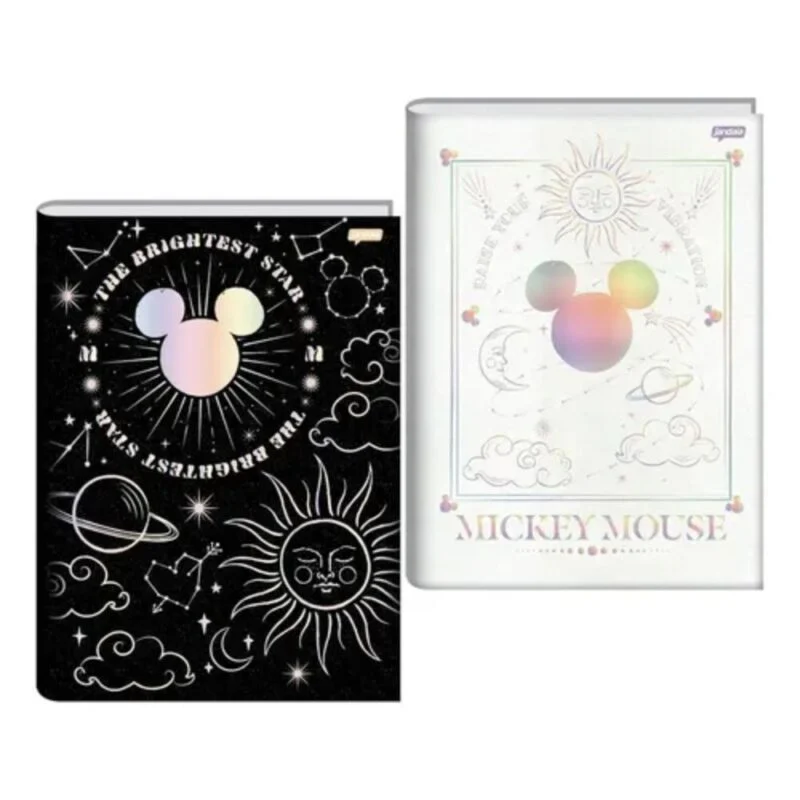 CADERNO BROCHURA UNIV CD 80FLS MICKEY ARTS MAGIC - JANDAIA