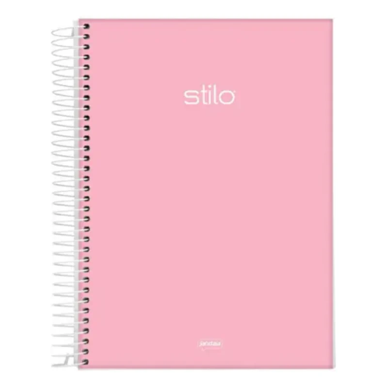 CADERNO UNIVERSITARIO 80 FOLHAS STILO ROSA * JANDAIA