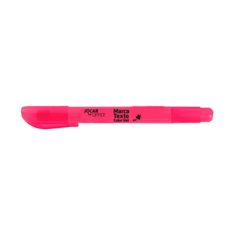 MARCA TEXTO GEL COR ROSA * JOCAR OFFICE
