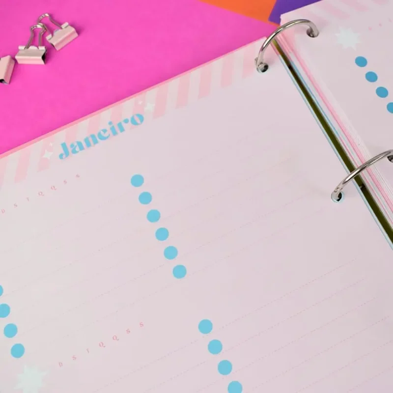 Caderno Planner Universitario Trendy Purple 96 Folhas + Dac
