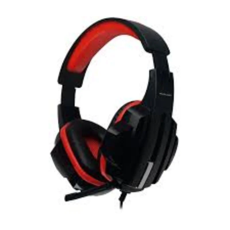 Fone De Ouvido Headset Gamer P2/Cabo Vermelho + Multilaser