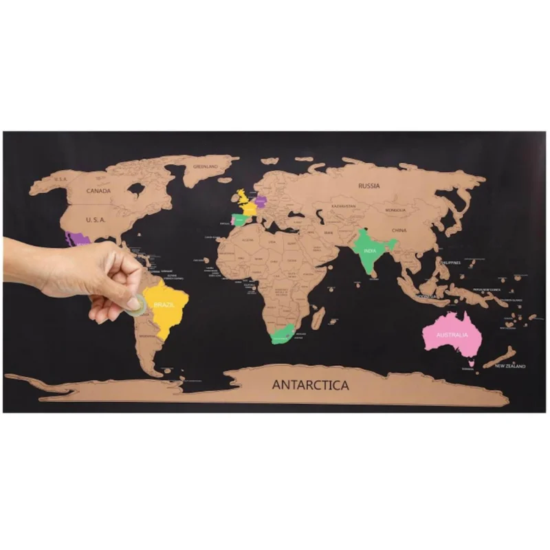 MAPA ESCOLAR MUNDI MAGICO 60X40 C/ PALHETA - OFF PAPER