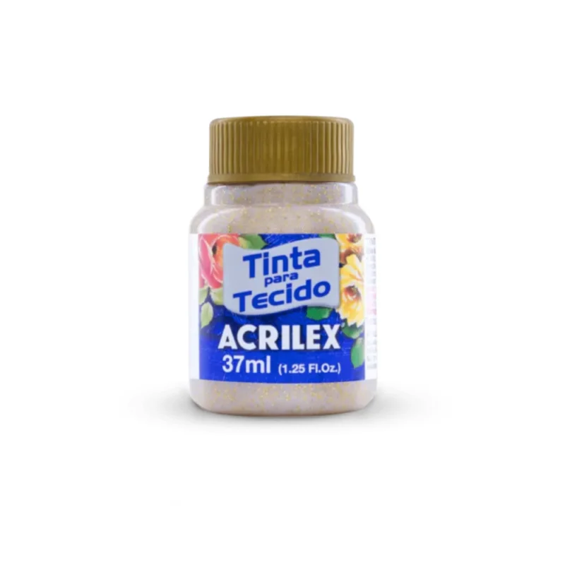 TINTA TECIDO GLITTER/37ML * ACRILEX