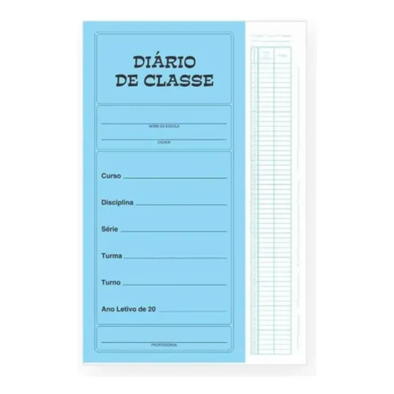 Kit 5 Diários de Classe Mensal - Tamoio