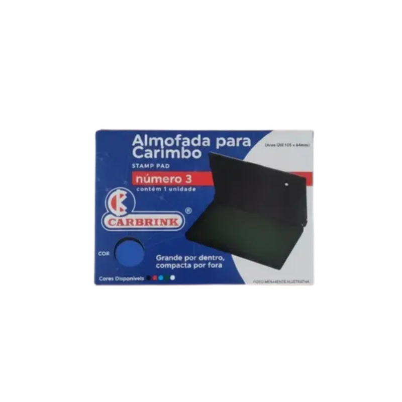 Almofadas Para Carimbo N°3 Azul - Carbrink
